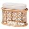 Bali & Pari Ladonna Bohemian Natural Rattan Ottoman Footstool 244-13667-ZORO - alternate 1